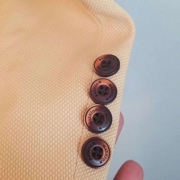 David.Ann Fashion Butter Cup Textured One Button Blazer NWOT Sz. Large - Picture 10 of 14